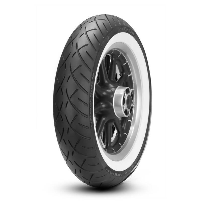 Pneu METZELER ME 888 MARATHON ULTRA (F) WW Flancs Blancs 100/90-19 M/C 57H TL