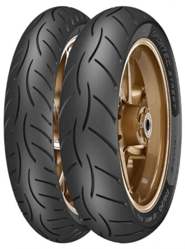 Pneu METZELER SPORTEC STREET 2 REINF (F/R) 80/80-14 M/C 43S TL