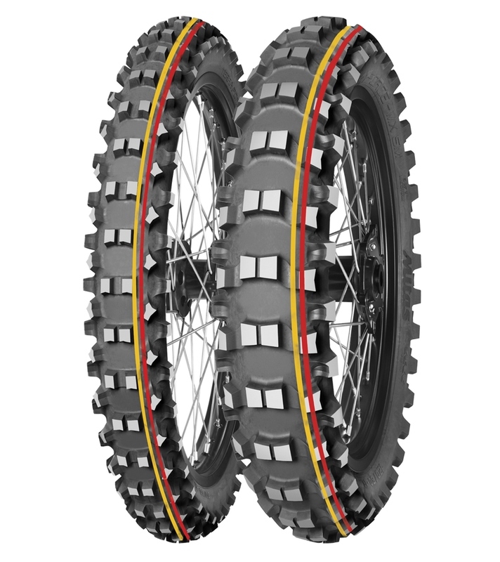 Pneu MITAS TERRA FORCE-MX SM 80/100-21 NHS 51M TT SOFT TO MEDIUM RED YELLOW