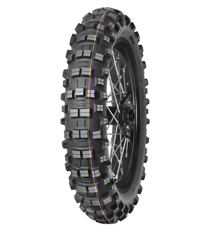 Pneu MITAS TERRA FORCE-EF 140/80-18 70R TT SUPER FAST YELLOW PURPLE