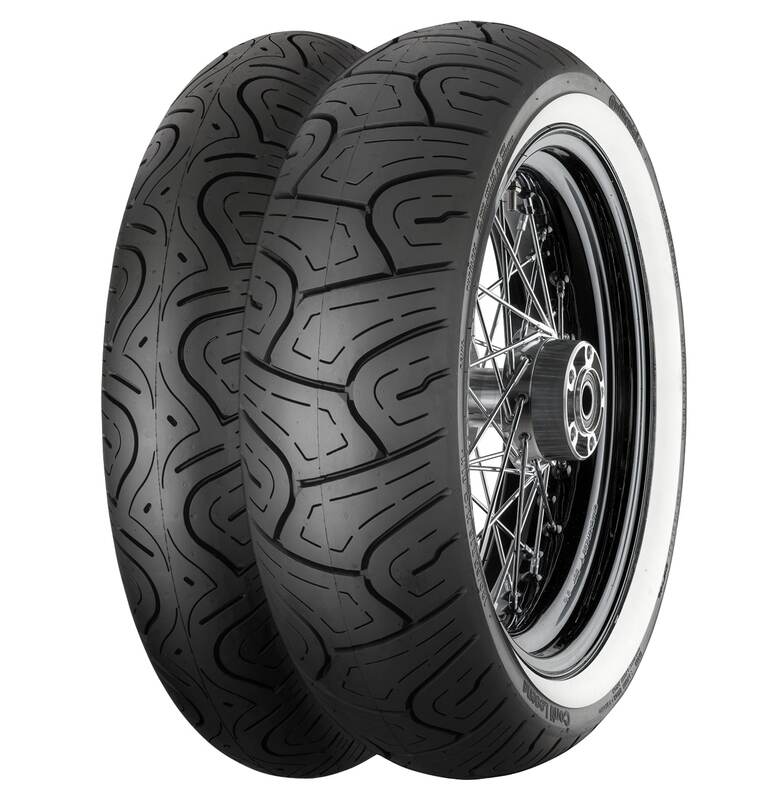 Pneu CONTINENTAL CONTILEGEND WW Flancs Blancs 150/80 B 16 M/C 77H TL