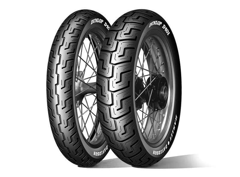 Pneu DUNLOP D401 MWW (HARLEY-D) Flancs Blancs Medium 150/80 B 16 M/C 71H TL